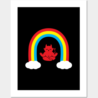 Meditation Devil and The Rainbow Posters and Art